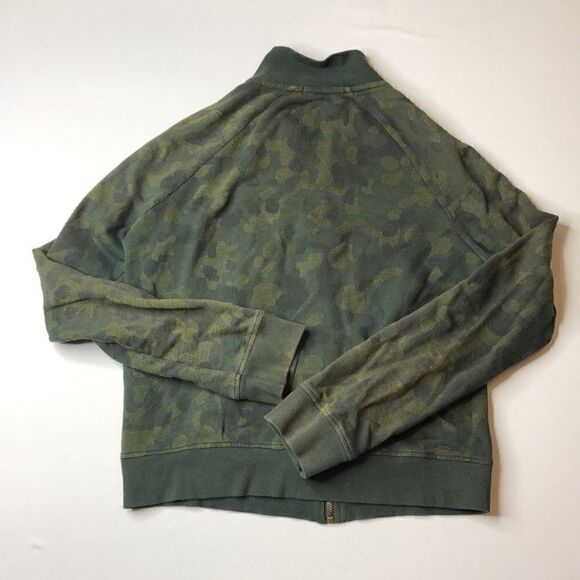 OBEY Debbie Harry Camo Green Jersey Zip-up Jacket - Picture 6 of 6